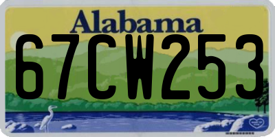 AL license plate 67CW253