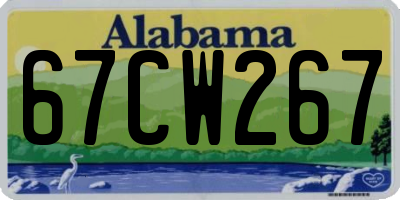 AL license plate 67CW267