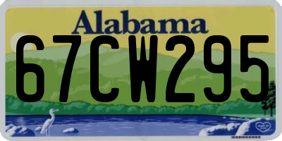 AL license plate 67CW295