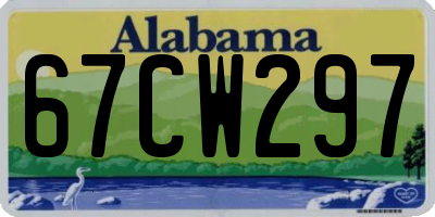 AL license plate 67CW297