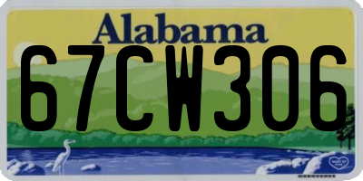 AL license plate 67CW306