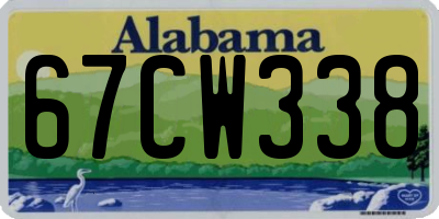 AL license plate 67CW338