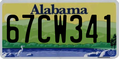 AL license plate 67CW341
