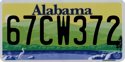 AL license plate 67CW372
