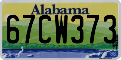 AL license plate 67CW373