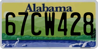 AL license plate 67CW428