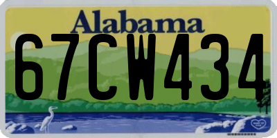 AL license plate 67CW434