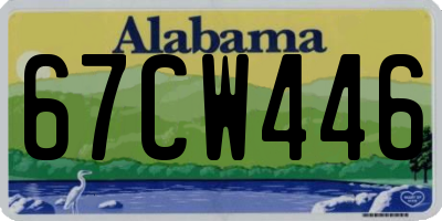 AL license plate 67CW446