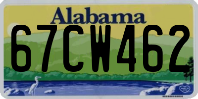 AL license plate 67CW462
