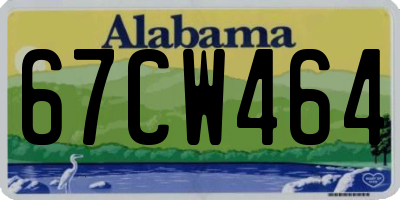 AL license plate 67CW464