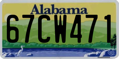 AL license plate 67CW471
