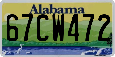 AL license plate 67CW472