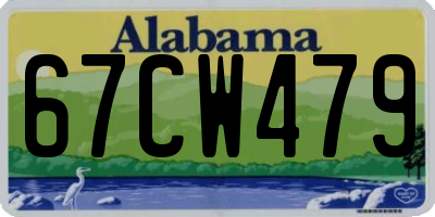 AL license plate 67CW479
