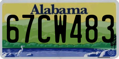 AL license plate 67CW483