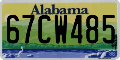 AL license plate 67CW485
