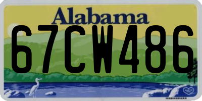 AL license plate 67CW486