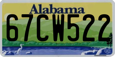 AL license plate 67CW522