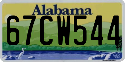 AL license plate 67CW544