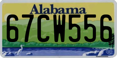 AL license plate 67CW556