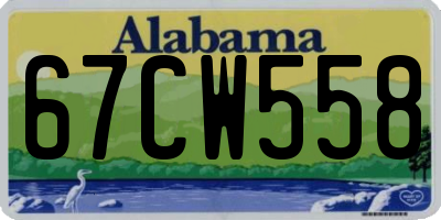 AL license plate 67CW558