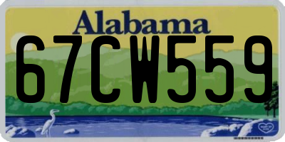 AL license plate 67CW559