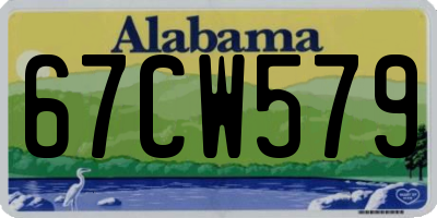 AL license plate 67CW579