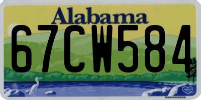 AL license plate 67CW584