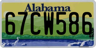 AL license plate 67CW586