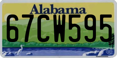 AL license plate 67CW595