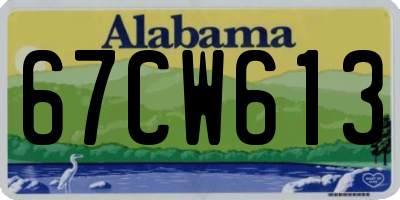 AL license plate 67CW613