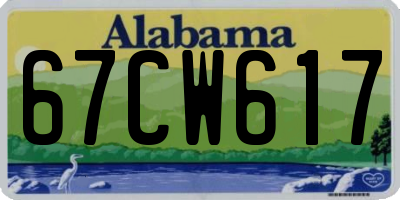 AL license plate 67CW617