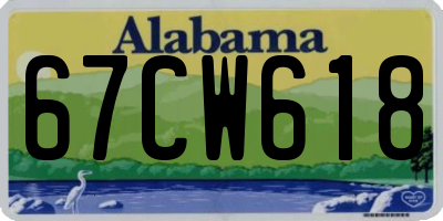 AL license plate 67CW618