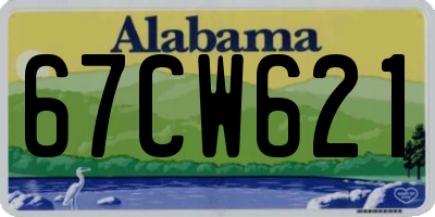 AL license plate 67CW621