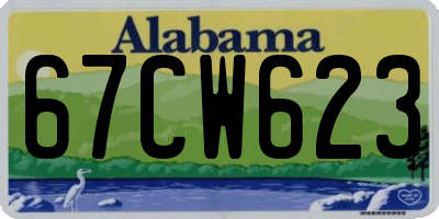 AL license plate 67CW623