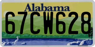 AL license plate 67CW628