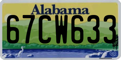 AL license plate 67CW633