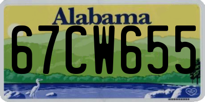 AL license plate 67CW655