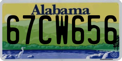 AL license plate 67CW656