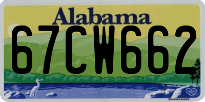 AL license plate 67CW662