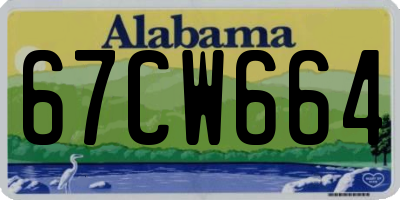 AL license plate 67CW664