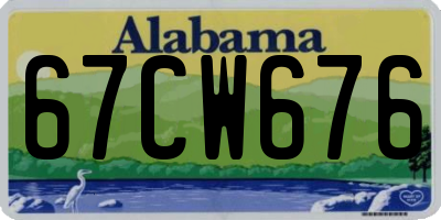 AL license plate 67CW676