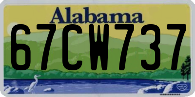 AL license plate 67CW737