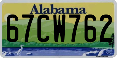 AL license plate 67CW762