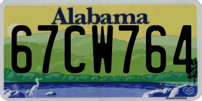 AL license plate 67CW764