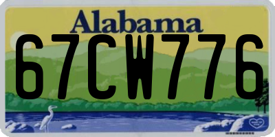 AL license plate 67CW776