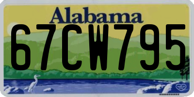 AL license plate 67CW795