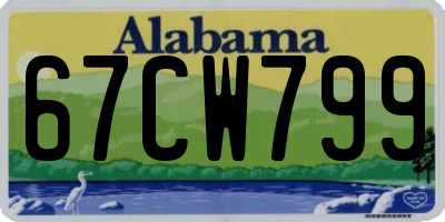AL license plate 67CW799
