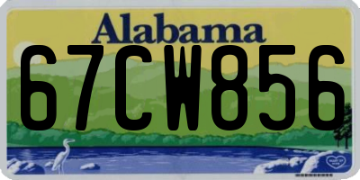 AL license plate 67CW856