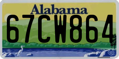 AL license plate 67CW864