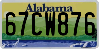 AL license plate 67CW876